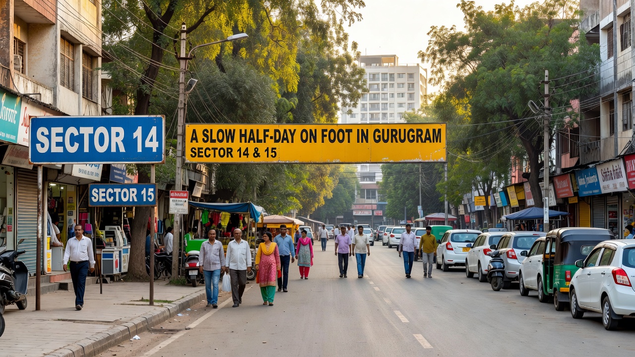 Sector 14 and 15, Gurugram: A Slow Half-Day on Foot