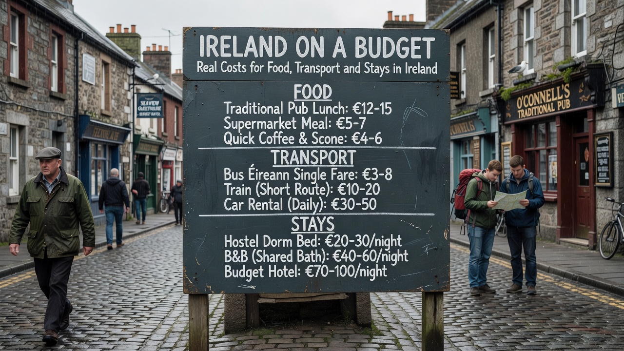 Ireland on a Budget: Real Costs for Food, Transport and Stays