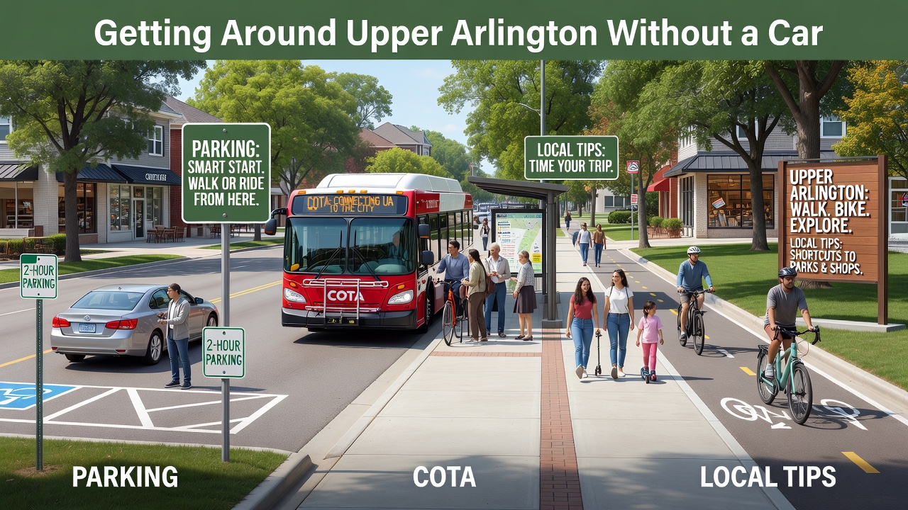 Getting Around Upper Arlington Without a Car: Parking, COTA and Local Tips